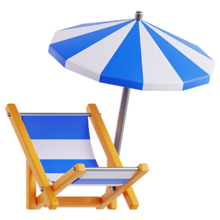 Beach Deck 3D Icon