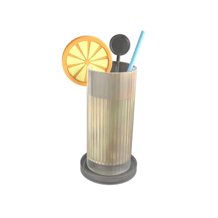 Beach Drink  3D Illustration