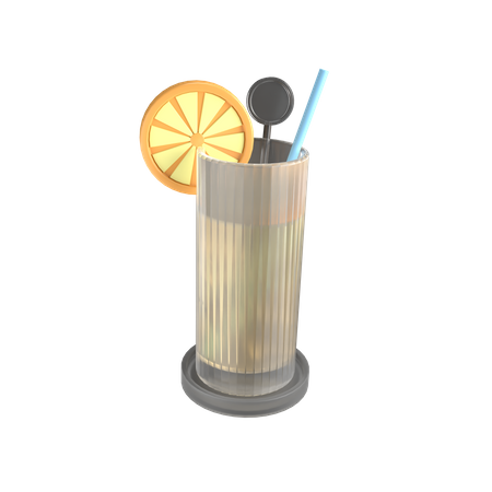 Beach Drink  3D Illustration