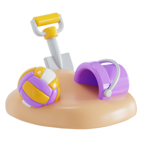 Beach Games  3D Icon