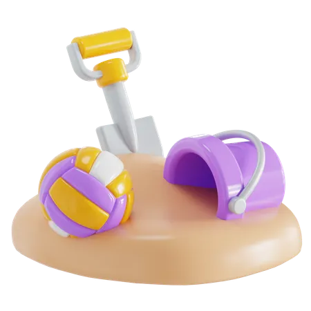 Beach Games  3D Icon