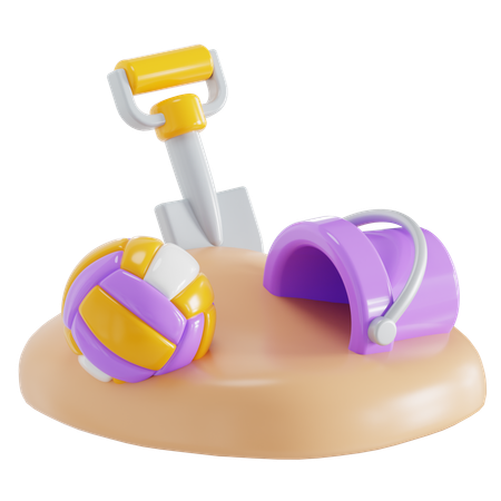Beach Games  3D Icon