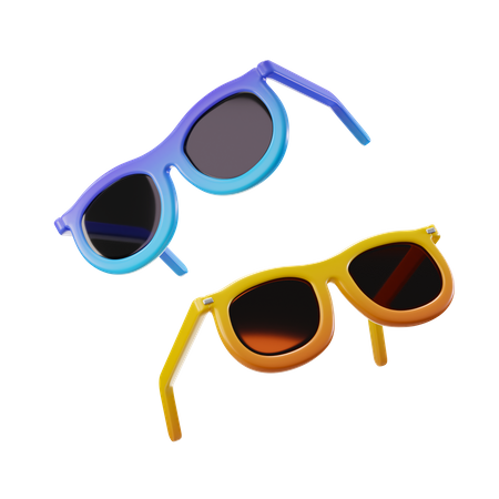 Beach Goggles  3D Illustration