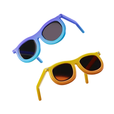 Beach Goggles  3D Illustration