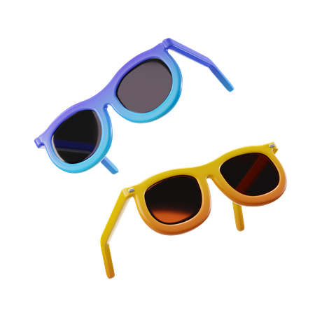 Beach Goggles 3D Illustration