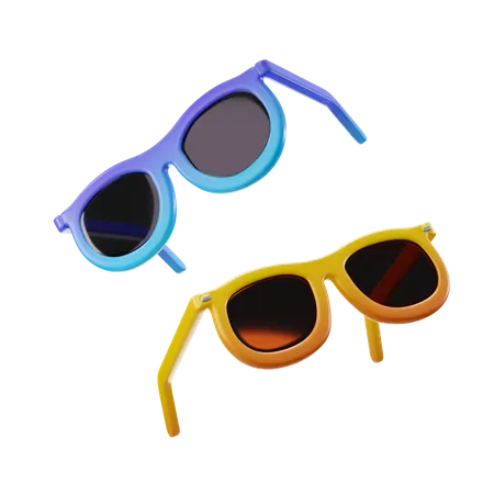 Beach Goggles 3D Illustration