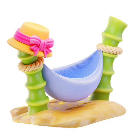Beach Hammock  3D Icon