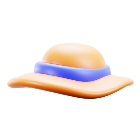 Beach hat  3D Icon