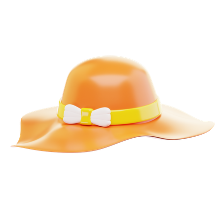Beach Hat  3D Icon