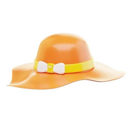 3 D Icon Summer Beach Hat Isolated On Transparent Background 3 D Illustration High Resolution 3D Icon