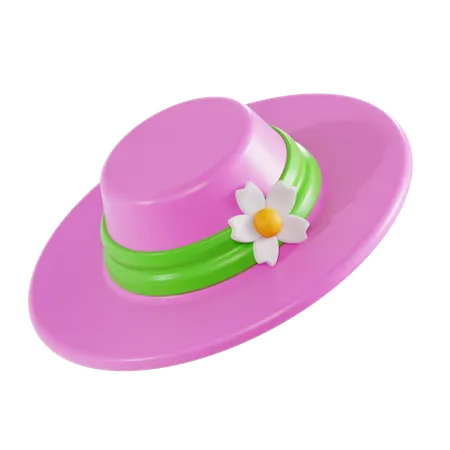 Beach Hat  3D Icon