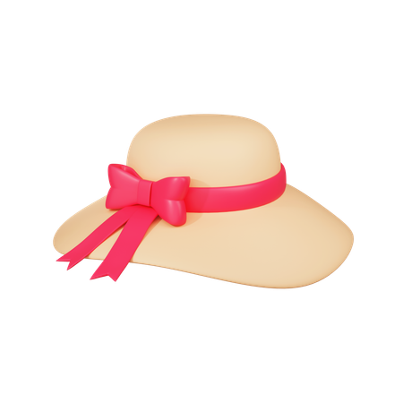 Beach Hat  3D Icon