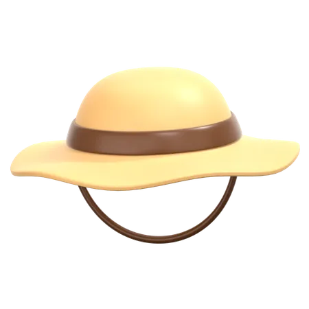 Beach Hat  3D Icon