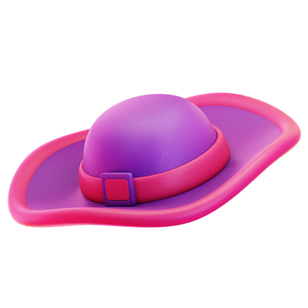 Beach Hat  3D Icon