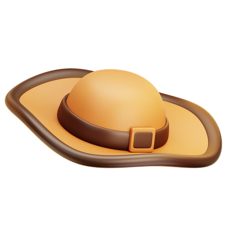 Beach Hat  3D Icon