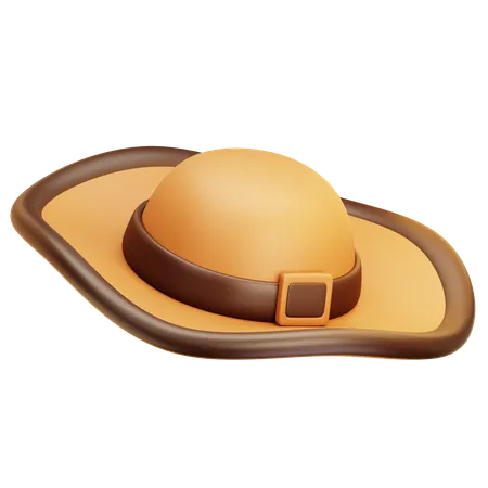 Beach Hat  3D Icon