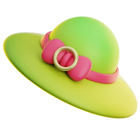 Beach Hat  3D Icon