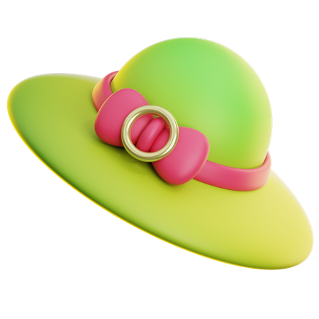 Beach Hat  3D Icon