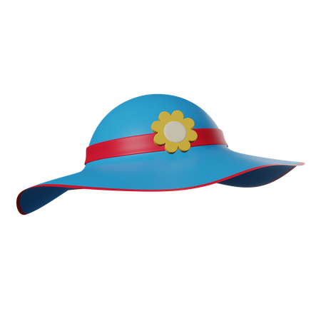 Beach Hat  3D Icon