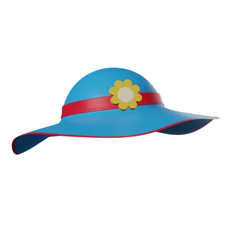 Beach Hat  3D Icon