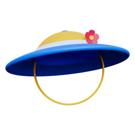 Beach Hat  3D Icon