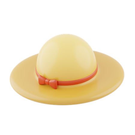 Beach Hat  3D Icon