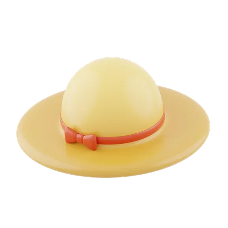 Beach Hat  3D Icon