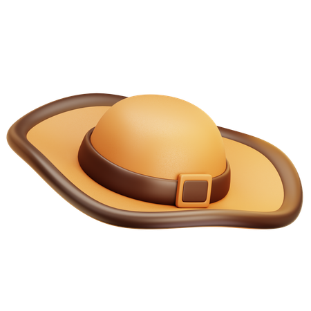 Beach Hat  3D Icon