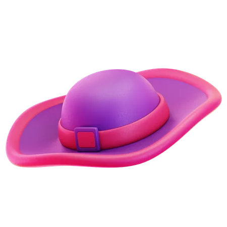 Beach Hat  3D Icon