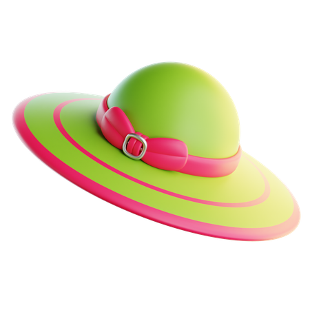 Beach Hat  3D Icon