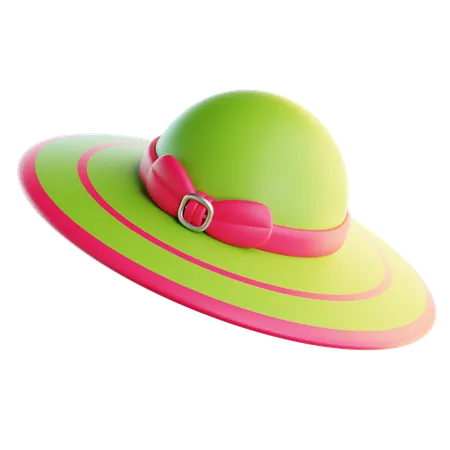 Beach Hat  3D Icon