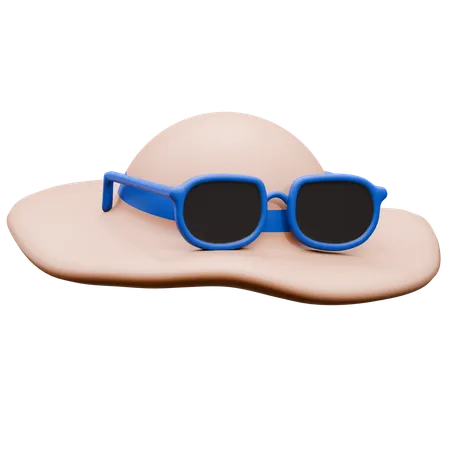 Beach Hat  3D Icon