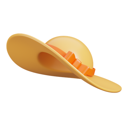 Beach Hat  3D Icon