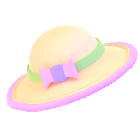 Beach Hat  3D Icon