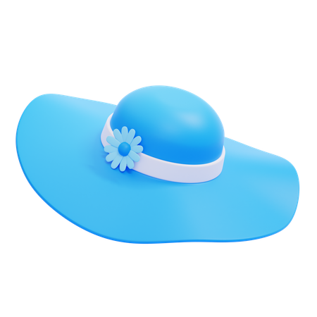 Beach Hat  3D Icon