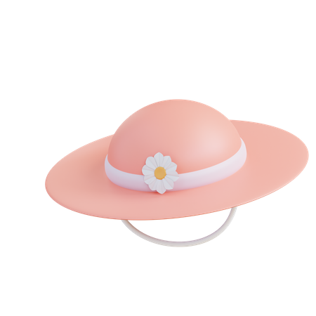 Beach Hat  3D Icon