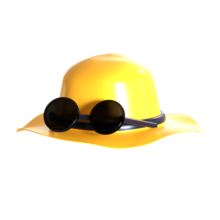 Beach Hat  3D Icon