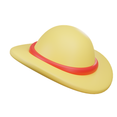 Beach Hat  3D Icon