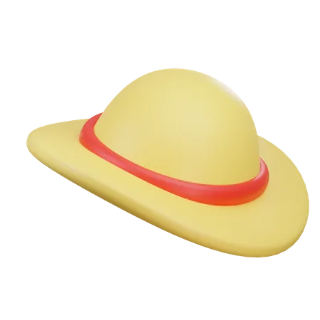 Beach Hat  3D Icon