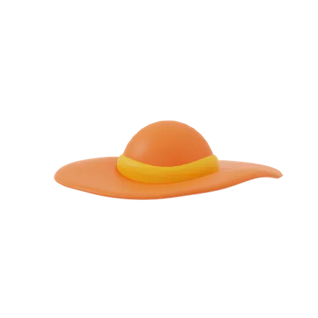 Beach Hat  3D Icon