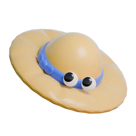 Beach Hat  3D Icon