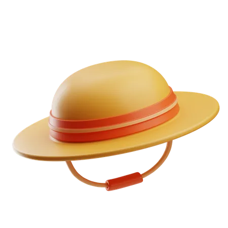 Beach Hat  3D Icon