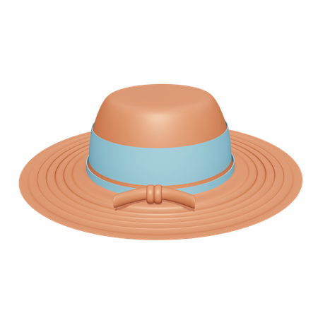 Beach Hat  3D Icon