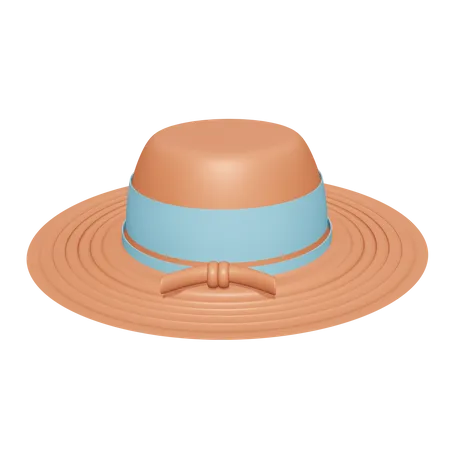 Beach Hat  3D Icon