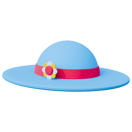 Beach hat  3D Icon