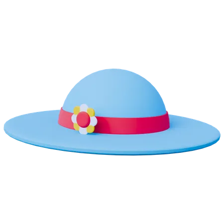 Beach hat  3D Icon