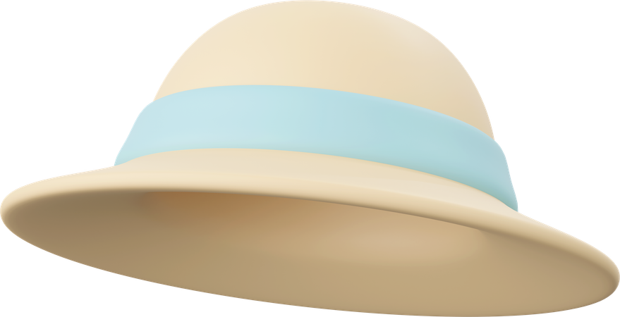 Beach Hat  3D Icon