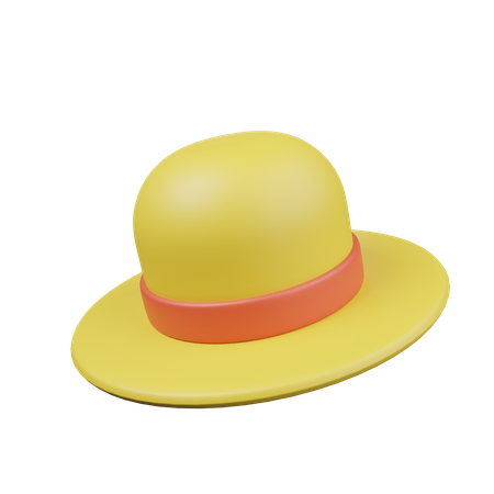 Beach Hat  3D Icon