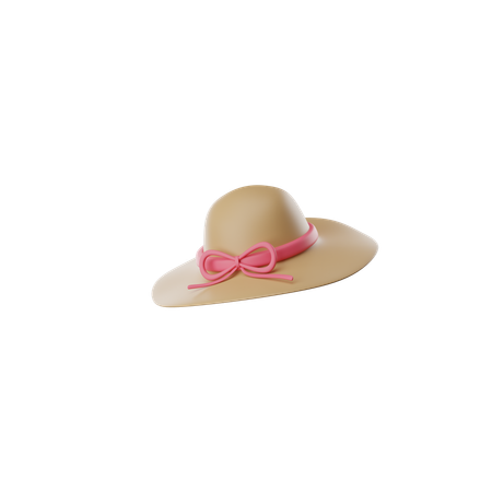 Beach Hat  3D Icon