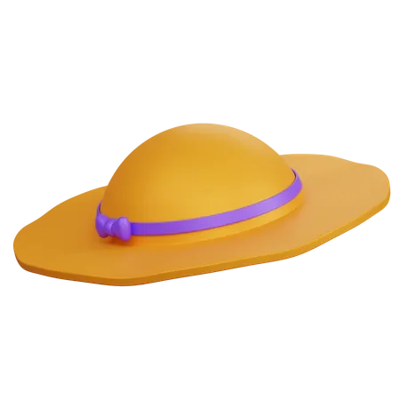 Beach Hat  3D Icon